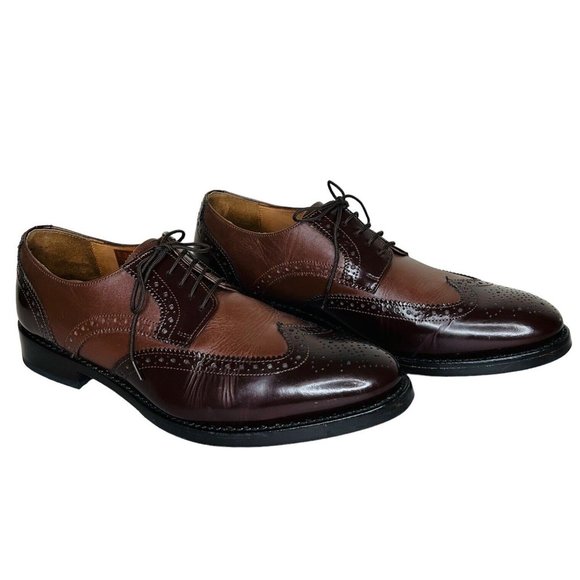 Samuel Windsor Prestige Longwings Brogue Shoes GYW Size 10 Brown main image 9
